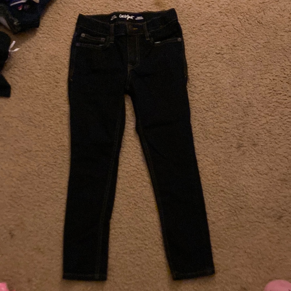 Kids girls Cat and Jack dark Skinny jeans
